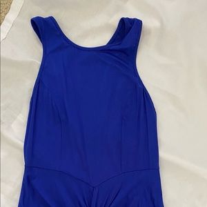 Blue evening dress